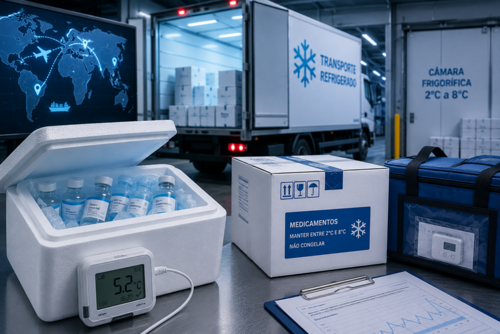 Cadeia de frio para medicamentos importados: como funciona na prática