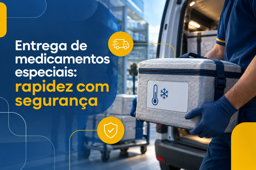 Entrega de medicamentos especiais: rapidez com segurança
