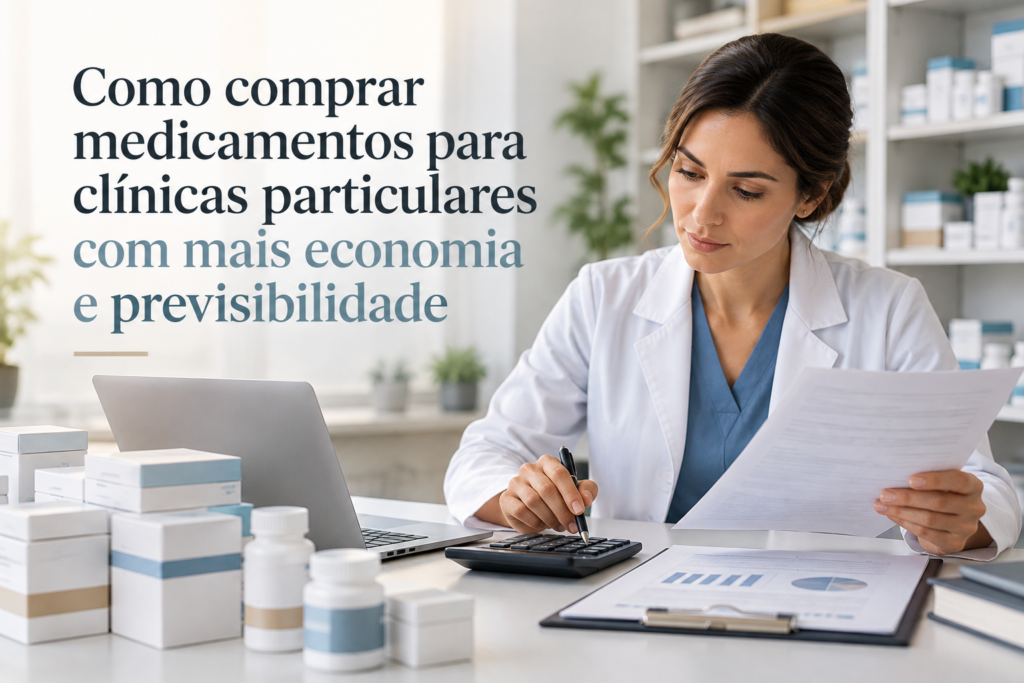 Como comprar medicamentos para clínicas particulares com mais economia e previsibilidade